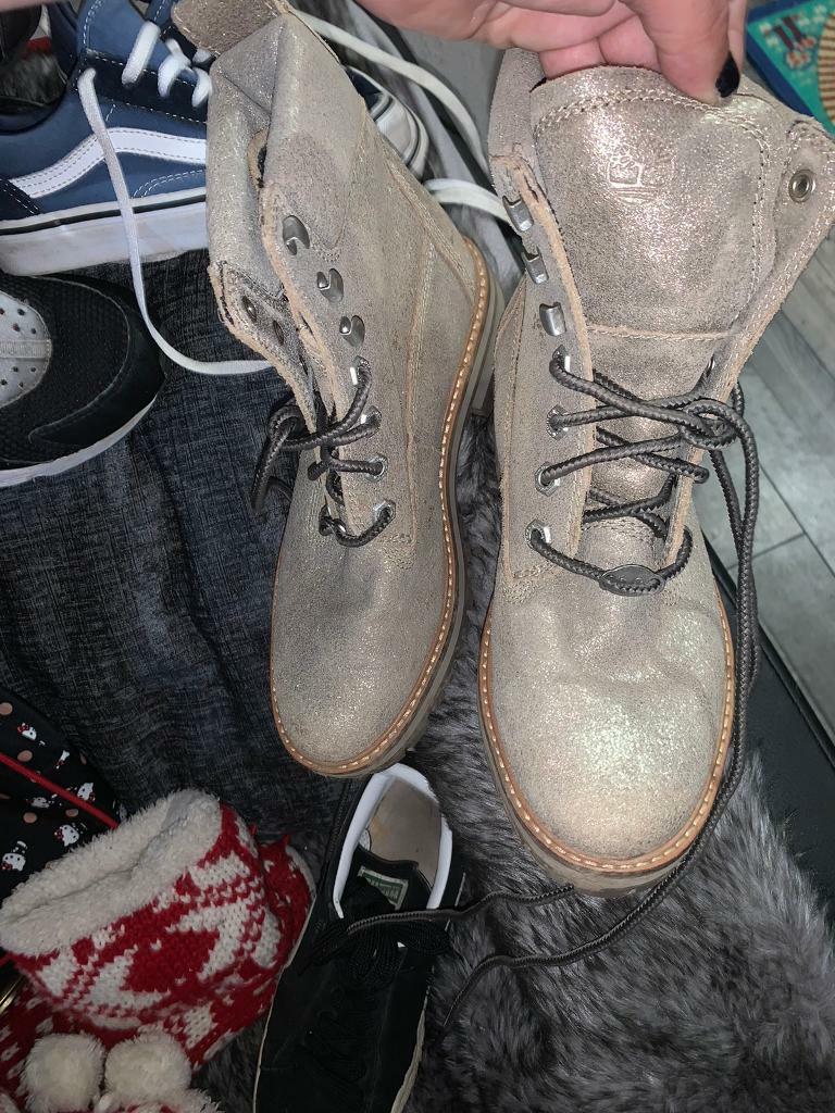 sparkly timberland boots